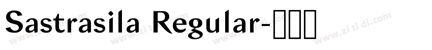 Sastrasila Regular字体转换